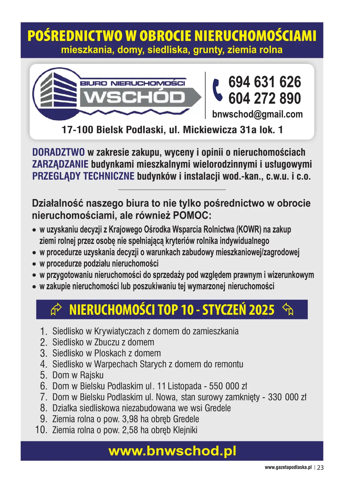 Gazeta Podlaska 012025